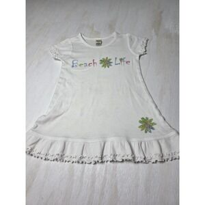 Kavio Short Sleeve Ruffle Dress Beach‎ Life Embroidery/Applique Size 3